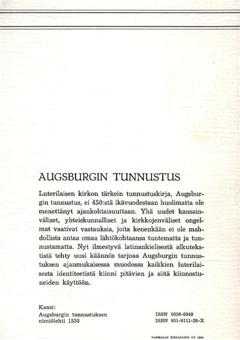 Augsburgin tunnustus